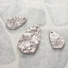 Kwarc dropy platerowane zestaw srebrny