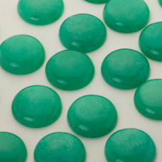 Jadeit kaboszon krążek zielony 25mm