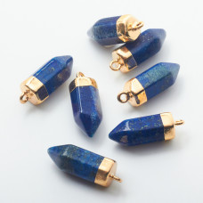 Lapis lazuli zawieszka grot w okuciu  20x21mm