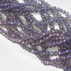 Kryształki oponki fasetowane mistic violet 3x4mm
