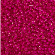 Koraliki NihBeads 12/0 Inside-Color Crystal/Hot Pink Line