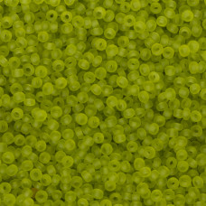 Koraliki NihBeads 12/0 Transparent Frosted Lime Green
