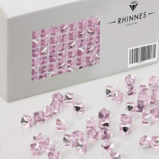 Rhinnes stone cube 6mm rosaline