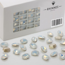 Rhinnes graphic flat opal white 14x10,5mm