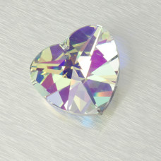 2718 heart, crystal AB 40mm
