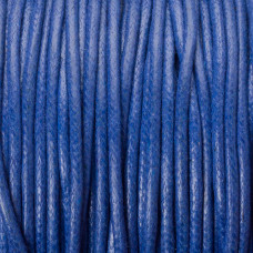 Sznurek bawełniany woskowany niebieski 2mm