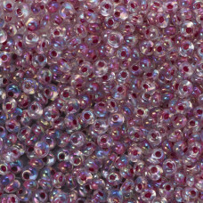 Koraliki TOHO Magatama 3mm Inside-Color Rainbow Crystal/Strawberry Lined