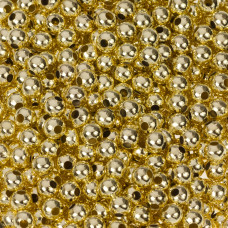 Kulki gładkie w kolorze złotym 5mm