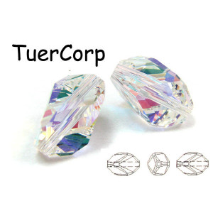 Swarovski cubist bead 12mm crystal AB