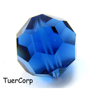 Swarovski round bead 16mm dark sapphire