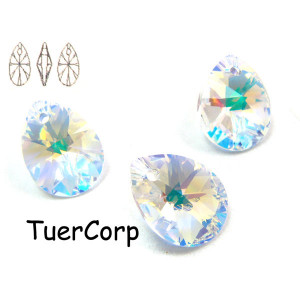 Swarovski mini pear 12mm crystal AB