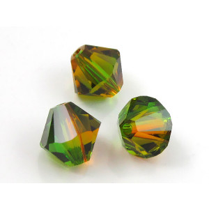 Swarovski bicone 8mm fern green topaz