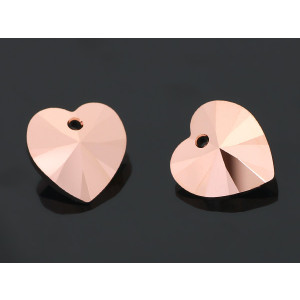 Swarovski heart rose gold 14mm