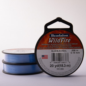 Beadalon nić Wildfire niebieska 0,15mm