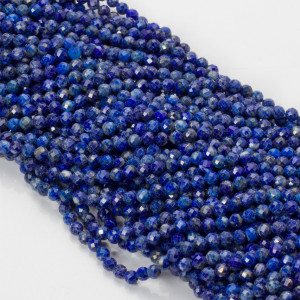 Lapis lazuli kulki fasetowane 4mm