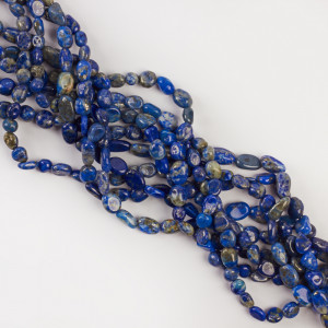 Lapis lazuli bryłka nieregularna 6x8mm