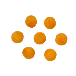 Kulki welurowe 10mm pomarańczowe