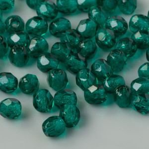 Fire Polish Dark Emerald (50740) 4mm