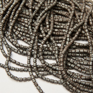 Hematyt walec z fakturą mat natural 4x5mm