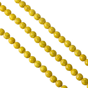 Howlit kulka fasetowana żółta 10mm
