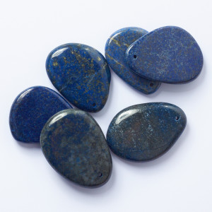 Lapis lazuli zawieszka nieregularna 42-52mm