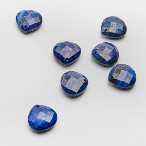 Lapis lazuli łezka fasetowana zawieszka 16x16mm