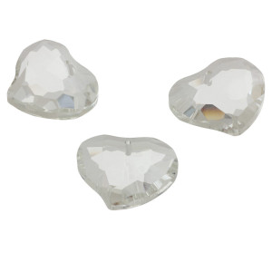 Lovely heart pendant crystal 28mm