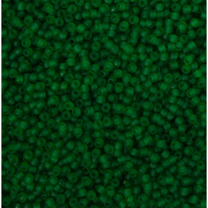 Koraliki NihBeads 12/0 Transparent Frosted Grass Green