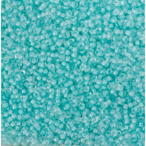 Koraliki NihBeads 12/0 Inside-Color Lustered Crystal/ Baby Blue Line