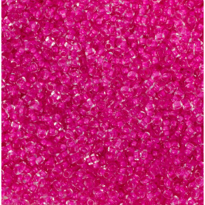 Koraliki NihBeads 12/0 Inside-Color Crystal/ Lt Hot Pink Line