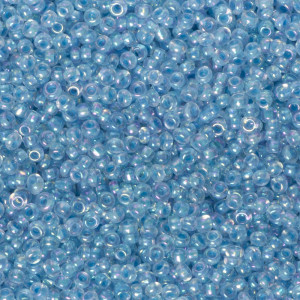 Koraliki NihBeads 12/0 Inside-Color Rainbow Crystal/ Lt Aquamarine Line