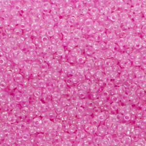 Koraliki NihBeads 12/0 Inside-Color Rainbow Crystal/ Baby Pink