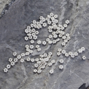Srebrny koralik kwiatek Ag925 3mm