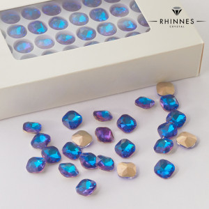 Kryształy Rhinnes diamond cut heliotrope 10mm