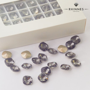 Kryształy Rhinnes diamond cut black diamond 12mm