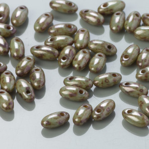 Koraliki RIZO 2,5x6mm Luster Marble Gold (65455WH)