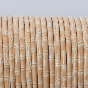 Rzemień klejony piaskowy bambus 3mm