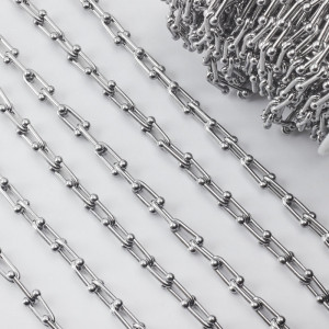 Gruby łańcuch ze stali chirurgicznej kształt U 15,5x6,5mm