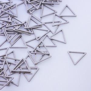 Baza geometryczna ze stali chirurgicznej trójkąt 12mm w kolorze srebrnym