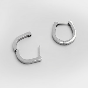 Kolczyki kajdanki ze stali chirurgicznej podkowy 17mm