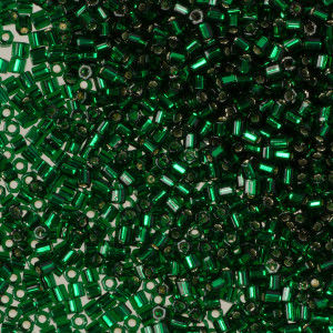 Koraliki TOHO Hex 11/0 Silver-Lined Green Emerald