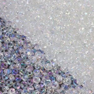 Koraliki TOHO Magatama 3mm Trans-Rainbow Crystal