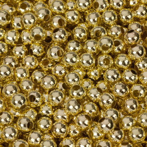 Kulki gładkie w kolorze złotym 6mm