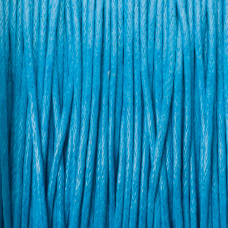 Sznurek bawełniany woskowany niebieski 1mm