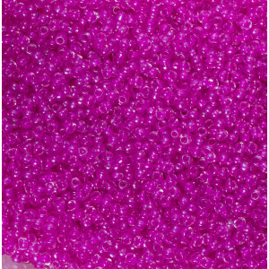 Koraliki NihBeads 12/0 Inside-Color Lustered Crystal/ Pink Line