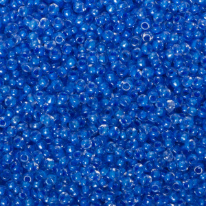 Koraliki NihBeads 12/0 Inside-Color Lustered Crystal/ Aquamarine Line