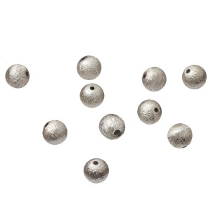 Kulki srebrne satynowe AG925 5mm