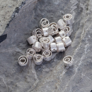 Srebrny koralik spiral AG925 8.5mm