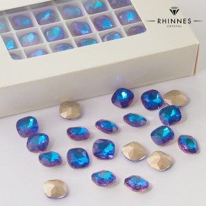 Kryształy Rhinnes diamond cut heliotrope 12mm