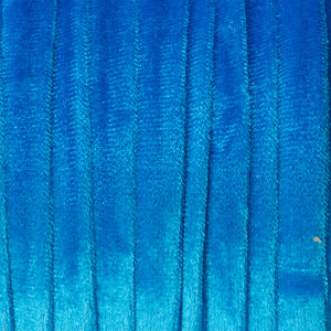 Sznurek welurowy niebieski 1.5x6mm